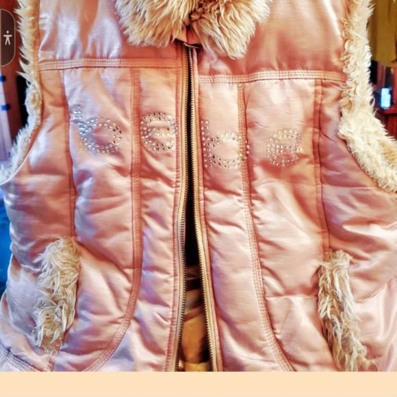 bebe Full Zip Down Puffer Vest - Picture 3 of 3